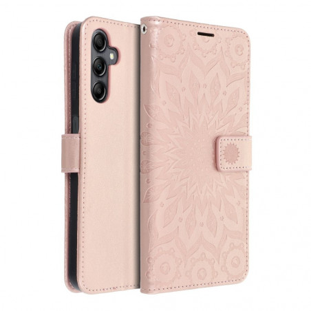 Samsung Galaxy A14 LTE Portefeuilles MEZZO Book Mandala  Or rose