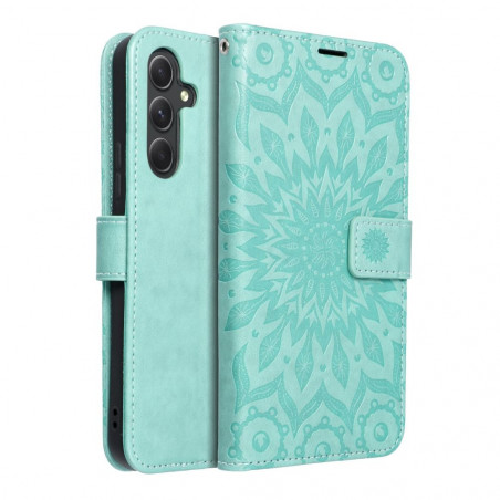 Samsung Galaxy A54 Portefeuilles MEZZO Book Mandala  Vert