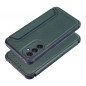 Samsung Galaxy A34 Portefeuilles Razor Book Fibre de carbone, Modèle de carbone  Vert foncé