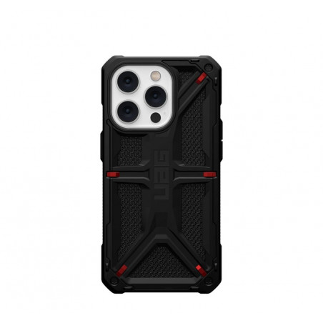 Apple iPhone 13 Coque Urban Armor Gear Monarch Étui haut de gamme  MagSAFE  Noir kevlar