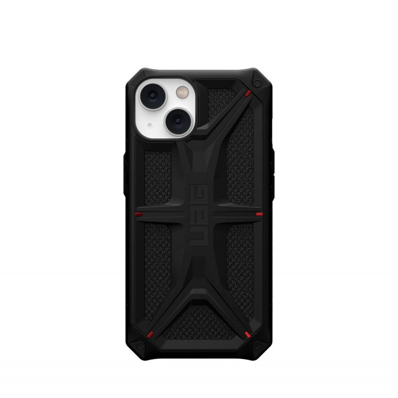 Apple iPhone 14 Plus Coque Urban Armor Gear Monarch Étui haut de gamme  MagSAFE  Noir kevlar