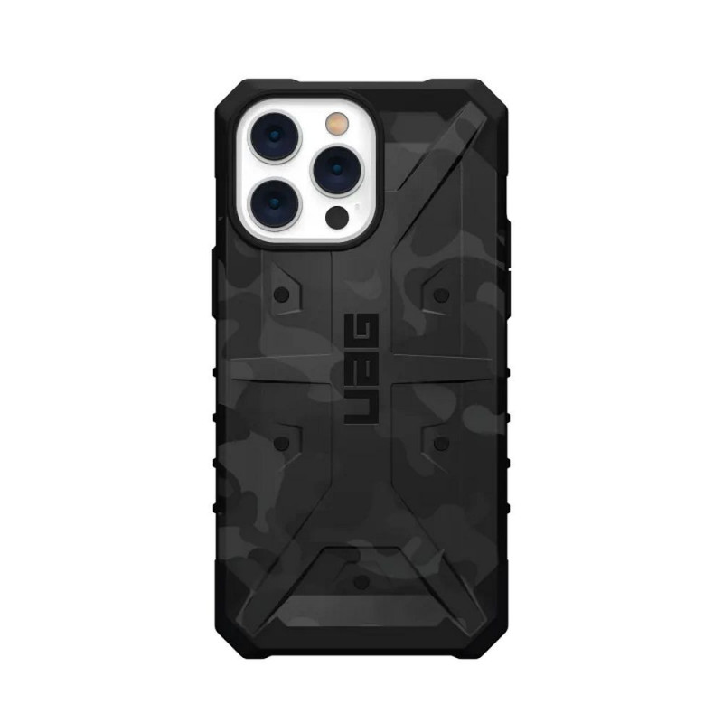 Apple iPhone 14 Pro Max Coque Urban Armor Gear Pathfinder Étui haut de gamme  MagSAFE  Camouflage de minuit