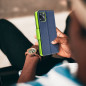 realme Narzo 50i Portefeuilles Fancy Book Marine / Citron vert