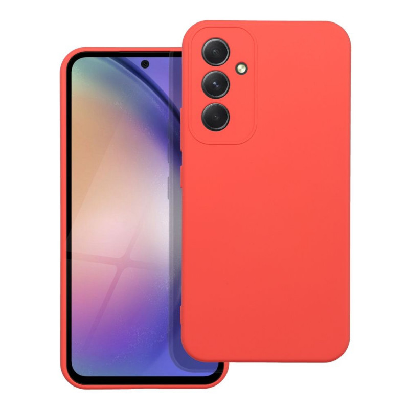 Samsung Galaxy A54 Coque Silicone Élégant  Pêche
