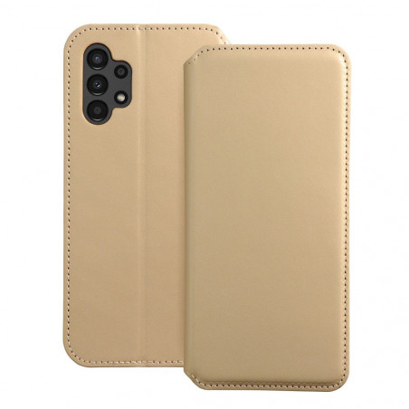 Samsung Galaxy A13 LTE Portefeuilles Dual Pocket book Or 