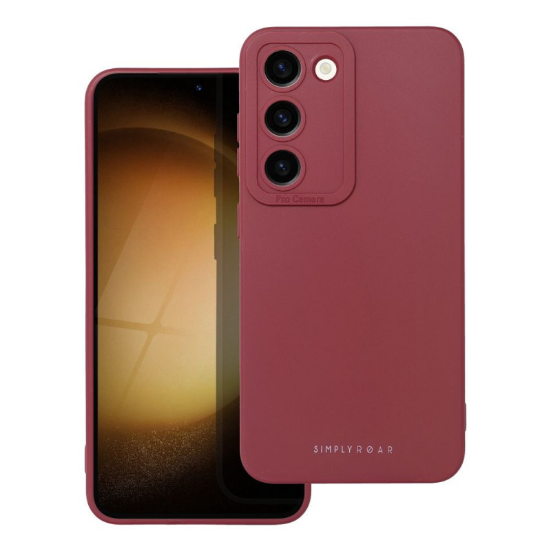 Samsung Galaxy S23 5G Coque Roar Luna Monochromatique, Élégant, Un accessoire esthétique  Rouge