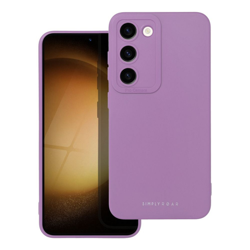 Samsung Galaxy S23 5G Coque Roar Luna Monochromatique, Élégant, Un accessoire esthétique  Violet (Violet)
