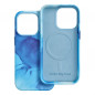 Apple iPhone 14 Pro Coque Leather Mag Cover Élégant  MagSAFE  Éclaboussure bleue