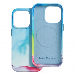 Apple iPhone 14 Pro Coque Leather Mag Cover Élégant  MagSAFE  Tâche de couleur