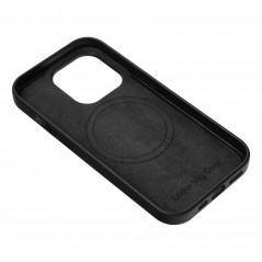 Apple iPhone 13 Pro Coque Leather Mag Cover Élégant  MagSAFE  Noir