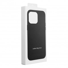 Apple iPhone 13 Pro Coque Leather Mag Cover Élégant  MagSAFE  Noir