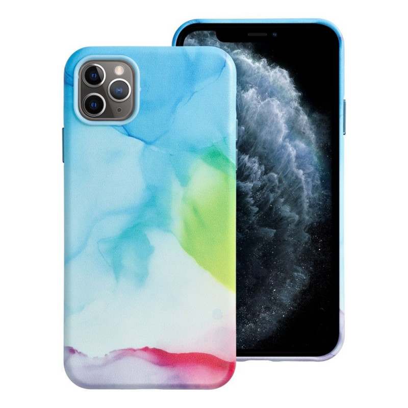 Apple iPhone XS Max Coque Leather Mag Cover Élégant  MagSAFE  Tâche de couleur