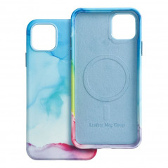 Apple iPhone XS Max Coque Leather Mag Cover Élégant  MagSAFE  Tâche de couleur