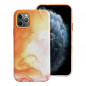Apple iPhone 11 Pro Coque Leather Mag Cover Élégant  MagSAFE  Éclaboussure d'orange