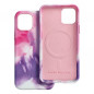 Apple iPhone 11 Pro Coque Leather Mag Cover Élégant  MagSAFE  Éclaboussure violette