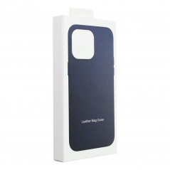 Apple iPhone XS Max Coque Leather Mag Cover Élégant  MagSAFE  Bleu indigo
