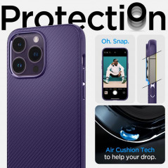 Apple iPhone 14 Pro Max Couverture durcie Spigen Armor Noir