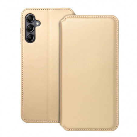 Samsung Galaxy A14 LTE Portefeuilles Dual Pocket book Or 