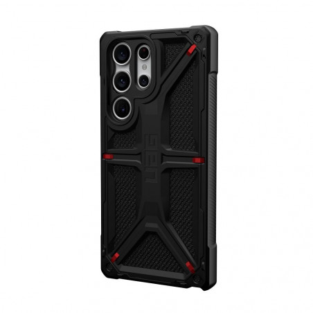 Samsung Galaxy S23 Ultra 5G Coque Urban Armor Gear Monarch Étui haut de gamme  MagSAFE  Noir kevlar