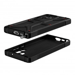 Samsung Galaxy S23 Ultra 5G Coque Urban Armor Gear Monarch Étui haut de gamme  MagSAFE  Noir kevlar