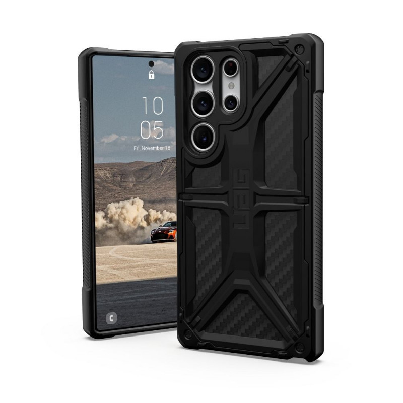Samsung Galaxy S23 Ultra 5G Coque Urban Armor Gear Monarch Étui haut de gamme  MagSAFE  Fibre de carbone