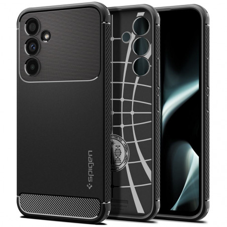 Samsung Galaxy A54 Coque Spigen Armor Fibre de carbone, Élégant  Noir