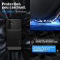 Samsung Galaxy A54 Coque Spigen Armor Fibre de carbone, Élégant  Noir