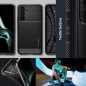 Samsung Galaxy A54 Coque Spigen Armor Fibre de carbone, Élégant  Noir