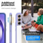 Samsung Galaxy A54 Coque Spigen Ultra Hybrid Clair comme du cristal  Violet impressionnant