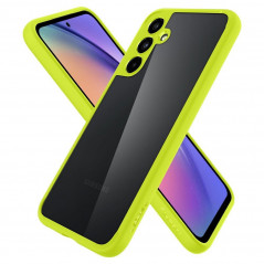 Samsung Galaxy A54 Coque Spigen Ultra Hybrid Clair comme du cristal  Vert citron