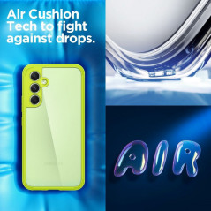 Samsung Galaxy A54 Coque Spigen Ultra Hybrid Clair comme du cristal  Vert citron
