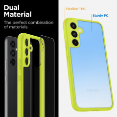 Samsung Galaxy A54 Coque Spigen Ultra Hybrid Clair comme du cristal  Vert citron