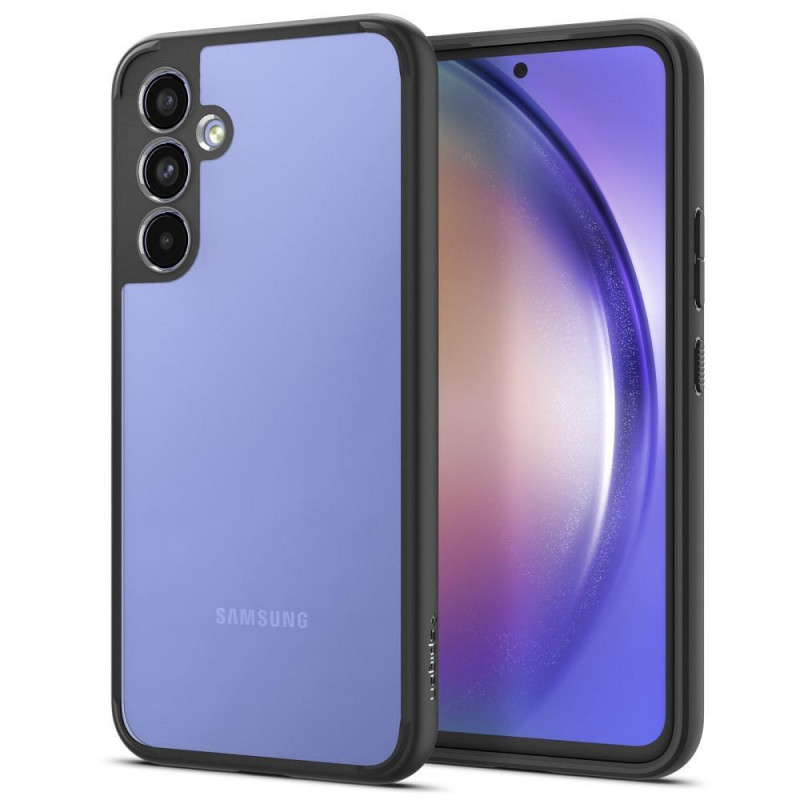 Samsung Galaxy A54 Coque Spigen Ultra Hybrid Clair comme du cristal  Noir mat