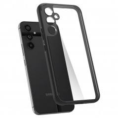 Samsung Galaxy A54 Coque Spigen Ultra Hybrid Clair comme du cristal  Noir mat