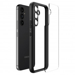 Samsung Galaxy A54 Coque Spigen Ultra Hybrid Clair comme du cristal  Noir mat