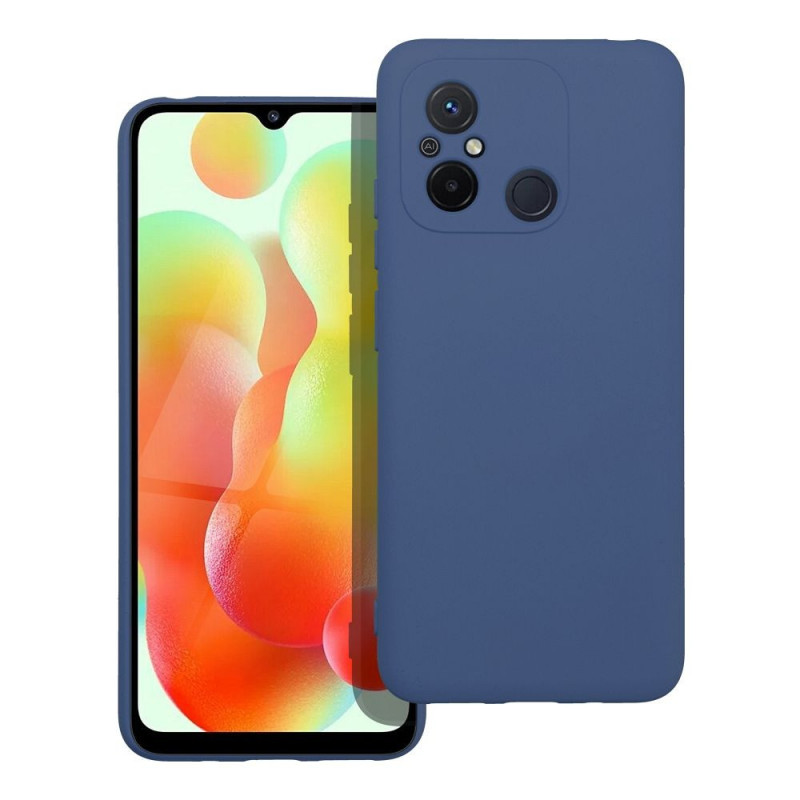 XIAOMI Redmi 12C Coque Silicone Élégant  Bleu