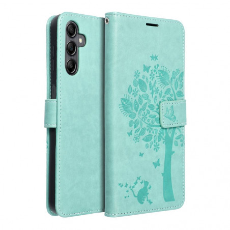 Samsung Galaxy A14 LTE Portefeuilles MEZZO Book Arbre  Vert