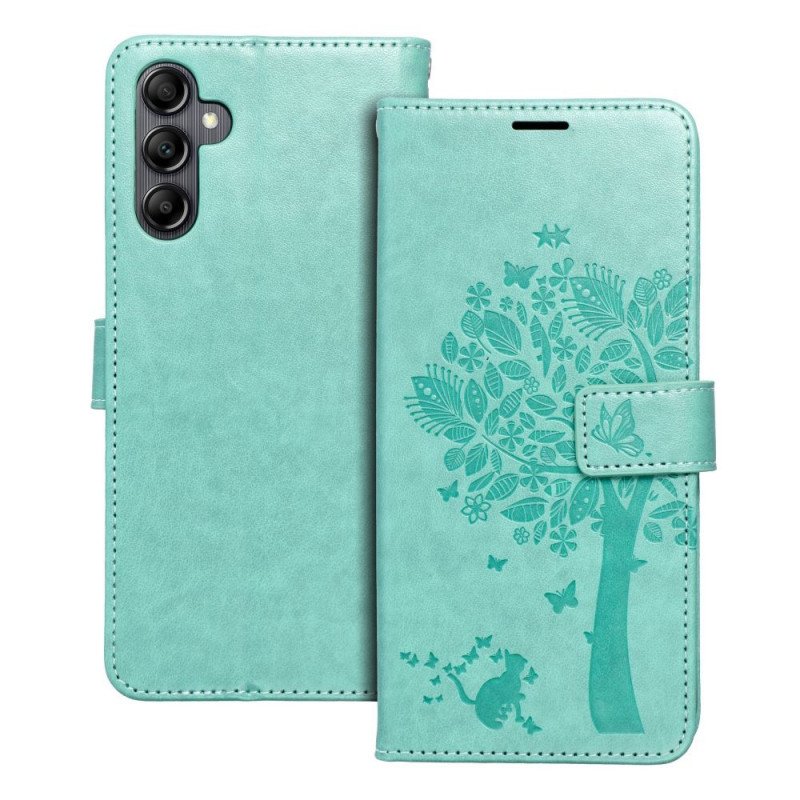 Samsung Galaxy A14 5G Portefeuilles MEZZO Book Arbre  Vert