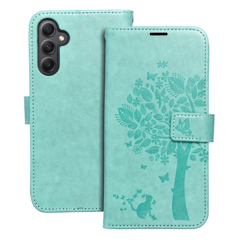 Samsung Galaxy A34 Portefeuilles MEZZO Book Arbre  Vert