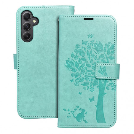 Samsung Galaxy A34 Portefeuilles MEZZO Book Arbre  Vert