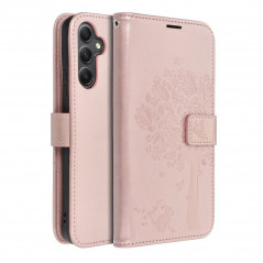 Samsung Galaxy A34 Portefeuilles MEZZO Book Arbre  Or rose