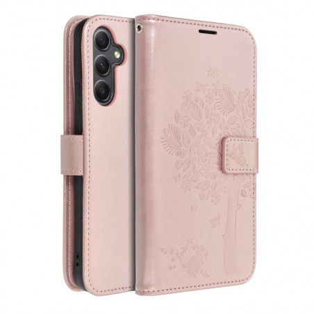 Samsung Galaxy A34 Portefeuilles MEZZO Book Arbre  Or rose