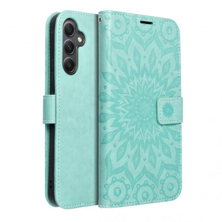Samsung Galaxy A34 Portefeuilles MEZZO Book Mandala  Vert