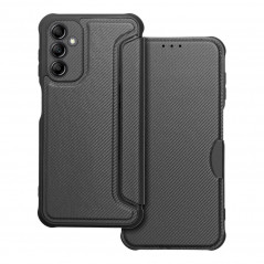 Samsung Galaxy A14 5G Portefeuilles Razor Book Fibre de carbone, Modèle de carbone  Noir