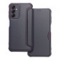 Samsung Galaxy A14 LTE Portefeuilles Razor Book Fibre de carbone, Modèle de carbone  Bleu