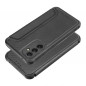 Samsung Galaxy A34 Portefeuilles Razor Book Fibre de carbone, Modèle de carbone  Noir