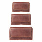 Apple iPhone 12 mini Etui universel, Étuis horizontaux, Étui de ceinture ROYAL Crazy Horse Brun 