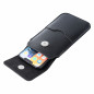 Apple iPhone 11 Etui universel, Étui de ceinture ROYAL - Leather universal flap pocket Noir 