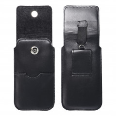 Apple iPhone 11 Etui universel, Étui de ceinture ROYAL - Leather universal flap pocket Noir 
