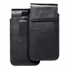 XIAOMI Redmi Note 10 Pro Etui universel, Étui de ceinture ROYAL - Leather universal flap pocket Noir 